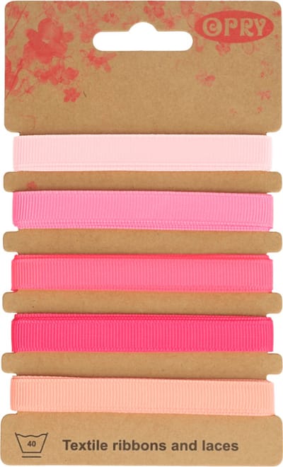 Opry Grosgrain Lint Roze 5 x 1 meter 10 mm 60902