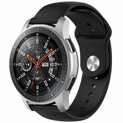By Qubix - Rubberen sportband - Zwart - Geschikt voor Xiaomi Redmi Watch 5 Active / Redmi Watch 5 Lite