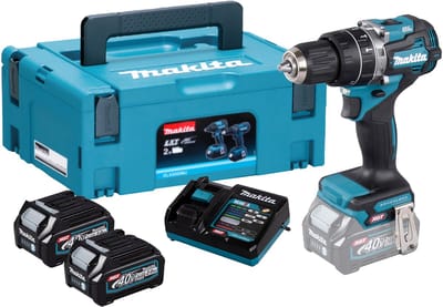 Makita HP002GA202 Accu-klopboor/schroefmachine 2 snelheden Incl. 2 accus, Incl. lader, Incl. koffer
