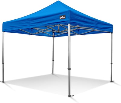 Easy Up Partytent | Vouwtent | 3x3m | Blauw | Incl gratis sterke pvc opberghoes en spanbanden set met haringen