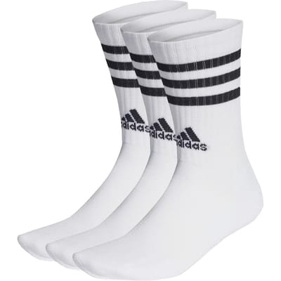 adidas Sportswear 3-Stripes Gevoerde Sokken 3 Paar - Unisex - Wit- 46-48