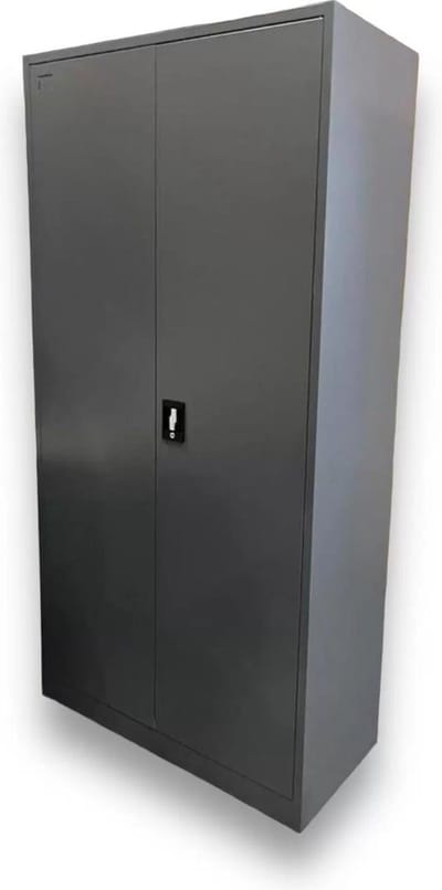Klapdeurkast archiefkast draaideurkast met openslaande deuren XXL formaat (NIEUW) - Antraciet - 200x100x40cm