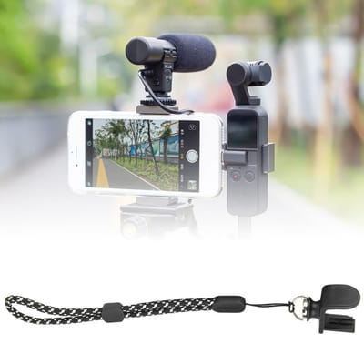 Dragonne de Poignet Cordon en Nylon Plastique Portable pour Caméra DJI Osmo Pocket gray