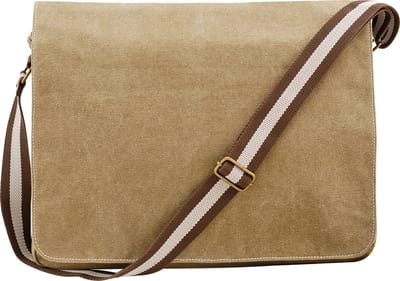Quadra Vintage Canvas Zak voor verzending - 14 Liter (Sahara)