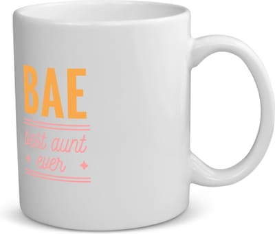 Akyol - beste tante ever koffiemok - theemok - Tante - uw tante - liefste tante - verjaardag - cadeau - kado - bedankje - 350 ML inhoud