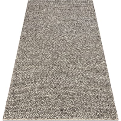 Kleden Rugsx Wollen tapijt TAHAR 99005 antraciet - HANDGEWEVEN 90x150 cm