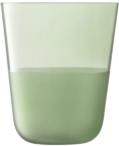 L.S.A. - Arc Contrast Drinkglas 380 ml Set van 2 Stuks Moss - Glas - Groen