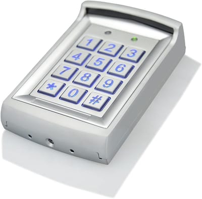 Elektronisch Deurslot - Codeslot Deuropener - Toegangscontrole Huis - IP66 Weerbestendig - 12 x 76 cm - Wit
