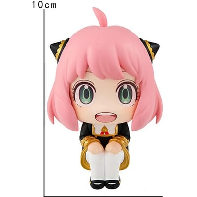 Figurine Anime Anya Forger Spy Family - Mignonne Statue en PVC Modèle de Collection Décoration de Bureau Jouet Cadeau pour Fans