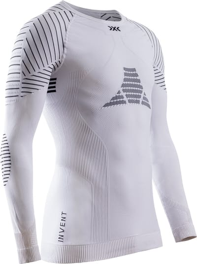 X-Bionic Invent 4.0 Thermoshirt Lange Mouwen Heren Wit/Zwart - Maat XL