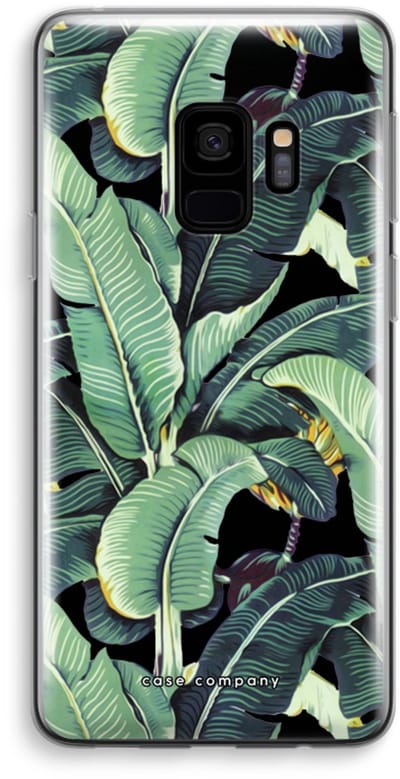 Hoesje geschikt voor Samsung Galaxy S9 hoesje - Bananenbladeren - Soft Cover Telefoonhoesje - Bescherming aan alle Kanten en Schermrand