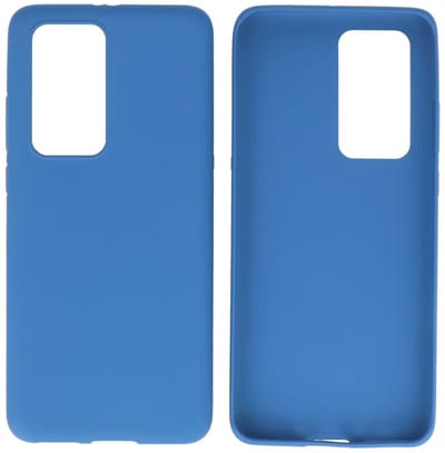 Hoesje Geschikt voor de Huawei P40 Pro - Backcover Color Telefoonhoesje - Navy
