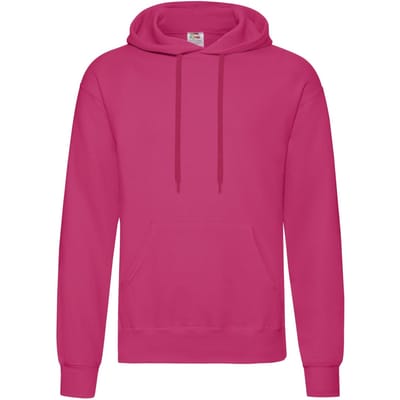 Fruit of the Loom Klassieke herenhoodie (Fuchsia)
