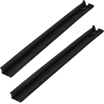 KOTARBAU® 2 st Dubbele Tochtstopper, Tochtstrip, Polyethyleenschuim, 95cm, Zwart, Deurafdichting, 30mm, Deurbodemafdichting, Schallschutz, Windstopper, Isolatie voor Binnendeur en Buitendeur