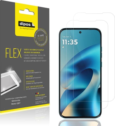 dipos – 2x Beschermfolie geschikt voor Motorola Moto G87 | 3D Full Cover Screenprotector | 100% Passend