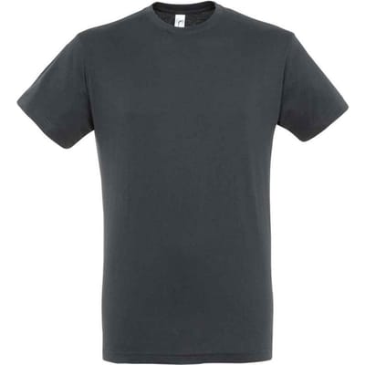 SOLS Unisex Regent T-shirt voor volwassenen (Muis Grijs Effen)
