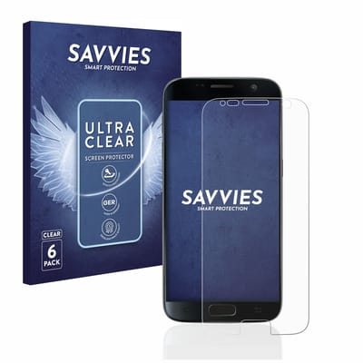 Savvies - Screenprotector voor Samsung Galaxy S7 - Folie Beschermfolie transparant 6 Stuks