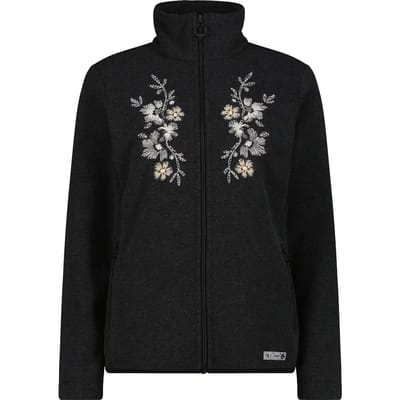 Dames fleece hoodie met rits CMP