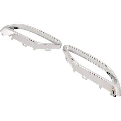 1 Paire Garnitures Couvre-Embouts d'Échappement 1184920200 Gauche Droite Remplacement Pour Benz CLA-Classe C118 AMG-Line 2020 à 2024 Chrome, white