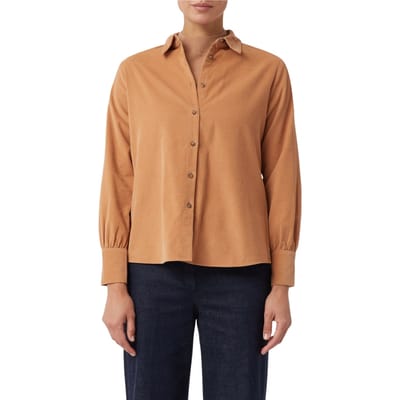 Comma  Blouses Brown Größe: 44 | Longsleeves Outlet | Damen | Braun