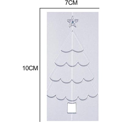 Kerstboom Metalen Snijmallen Stencil Koolstofstaal DIY Scrapbooking Album Papier Kaart Sjabloon Vorm Embossing Vorm white