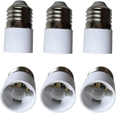 6 Stuks Lampenvoet Adapter E27 naar E14 voor LED Lampen, Energiezuinig en Duurzaam Gebruik