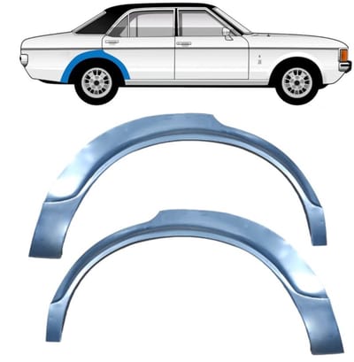 Reparatiepaneel achterspatbord voor Ford Granada 1972-1977 / Links + Rechts