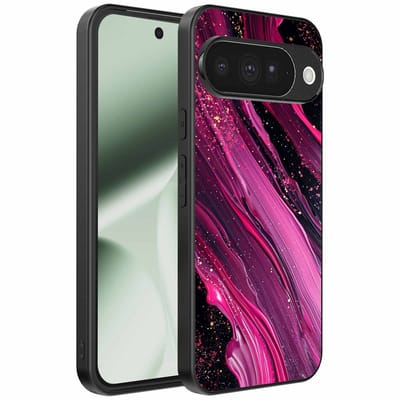 Geschikt voor Google Pixel 10 Telefoonhoesje met marmer opdruk - TPU backcover case marble design - Paars Roze - Smartphonica geschikt voor Google Pixel 10