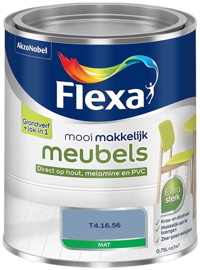 Flexa - Mooi Makkelijk Meubels Mat - T4.16.56 - Mengverf - 750 Ml