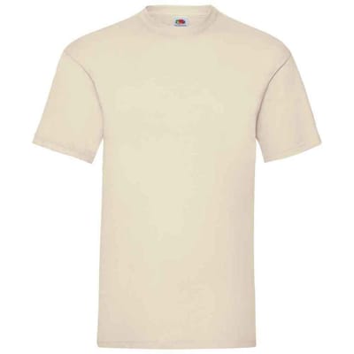 Fruit of the Loom Heren Valueweight T-Shirt (Natuurlijk)