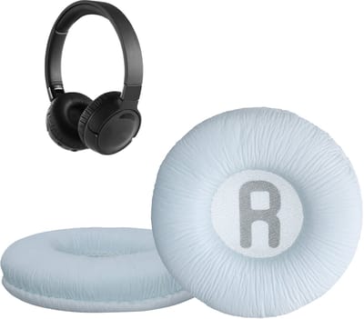 kwmobile 2x oorkussens geschikt voor JBL Tune 600 / 500BT / 510BT / 520BT / 450 - Earpads voor koptelefoon in wit