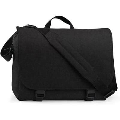 BagBase Two-Tone Digital Messenger BG218 - Black - 39 x 31 x 12 cm