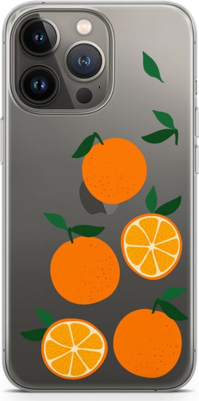 Case Company® - Hoesje geschikt voor iPhone 13 Pro hoesje - Will you be my clementine - Soft Cover Telefoonhoesje - Bescherming aan alle Kanten en Schermrand