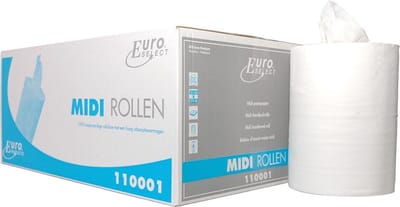 Euro Products Poetspapier Cellulose 1-laags 275 Meter 6 Stuks