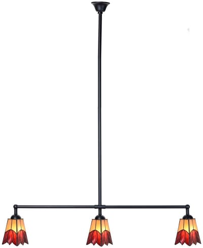Tiffany T-lamp 3 lichts Fleur de Vanneau Kievitsbloem - Art Deco Trade