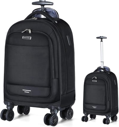 Waterdichte laptoprugzak met 4 wielen - 30 liter trolleyrugzak voor reizen en dagelijks gebruik