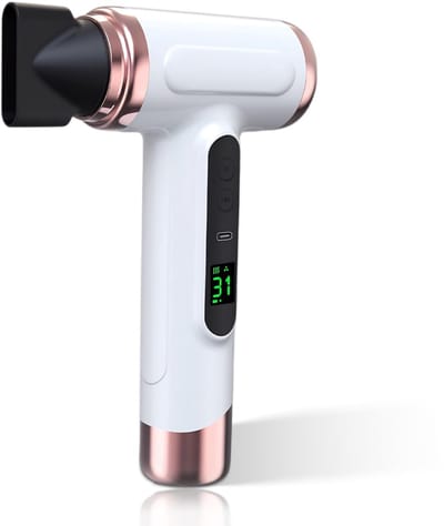 Allecto - Draadloze Haardroger - Oplaadbare Föhn - 15.000 mAh - Wit - USB-oplaadbaar - Ideaal voor Reizen en Kamperen