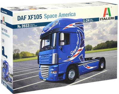 Italeri Modelbouwpakket Vrachtwagens - 3933 DAF XF-105 -Sp America- Plastic - 1:24 - Modelbouw