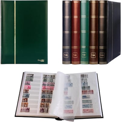 Luxe Postzegelalbum met 60 Witte Pagina's en Beschermende Pergaminbladen
