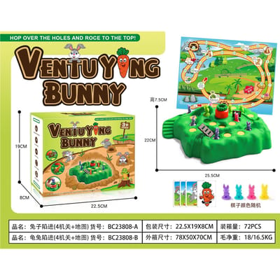 Wortel Konijn Val Tafelbord Verdedig Spel Uitdaging Ouder-Kind Familiefeest Interactief Leergericht Puzzel Speelgoed Cadeau W13161WW-