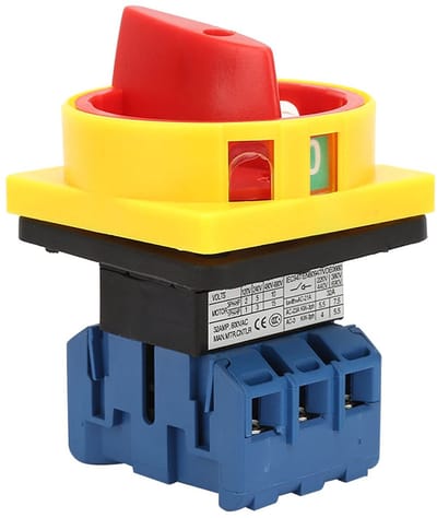 Elzusha - 4-polige aan/uit-schakelaar - Automatische lastschakelaar - Betrouwbaar en duurzaam - Compact formaat - Geschikt voor gereedschap - Ideaa...