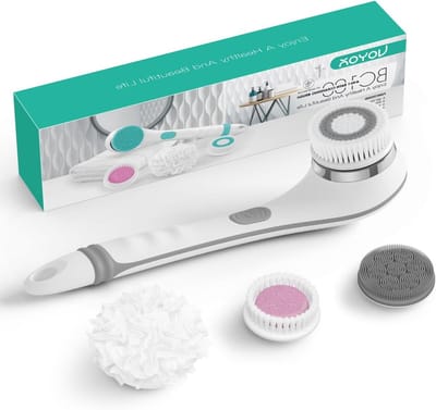 Elektrische Lichaamsborstel met Lange Handgreep, Rugschrobber en Exfoliator - Oplaadbare Diepe Reinigingskit voor een Zachte en Waterdichte Ervaring