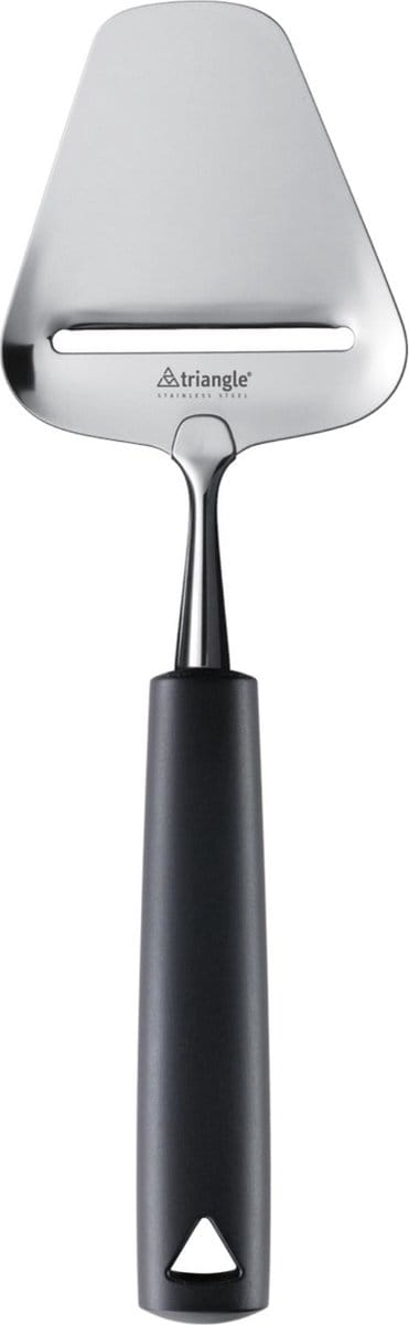 Triangle Professionele Kaasschaaf – RVS – 11 cm Lemmet – Ergonomisch Kunststof Heft – Zwart