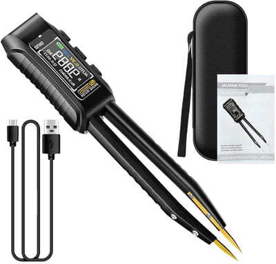 Component Pincet - Digitale Teller - Elektronica Testen - Draagbaar Kleurendisplay - 14.5 cm - Zwart