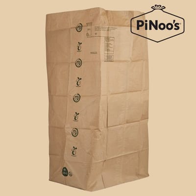 Papieren Containerzakken 240 Liter | 2 bundels à 3 zakken - Kraftpapier | 70 gr/m² | 105x120 cm - Papieren afvalzakken 240 liter, Composto GFT 240L containerzak, Papieren containerzakken 240 liter (10512012180)