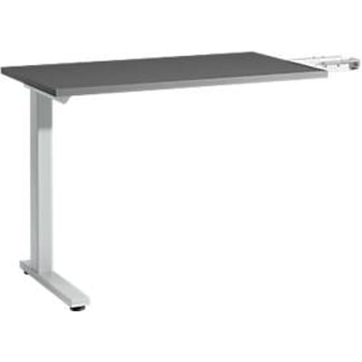 Schäfer Shop Select Aanbouwtafel Start Off, voor T-poot, rechthoekig, B 1000 x D 600 x H 735 mm, grafiet