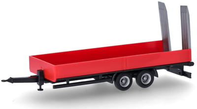 Dieplader Tandemanhanger, Rood