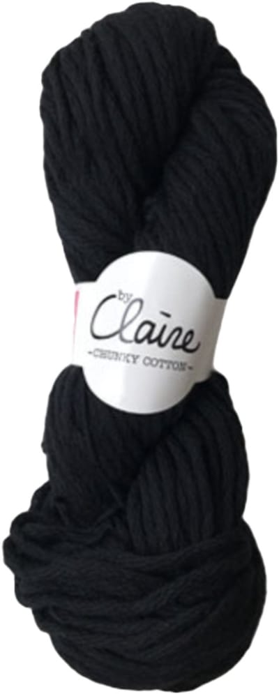 byClaire chunky cotton 015 black - Haakgaren / Breigaren