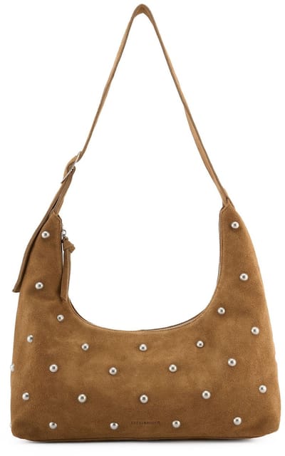 FREDsBRUDER schoudertas Endless Beads Shoulderbag Toffee bruine