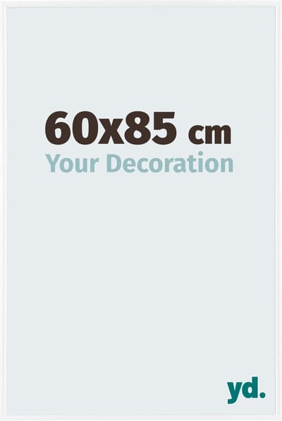Your Decoration - Fotolijst 60x85 cm - Kunststof - Wit Hoogglans - Evry